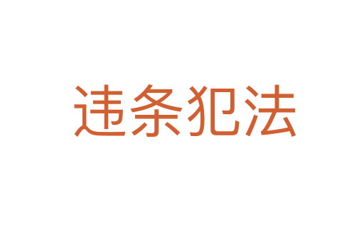 违条犯法