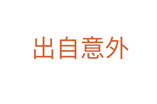出自意外