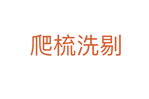爬梳洗剔