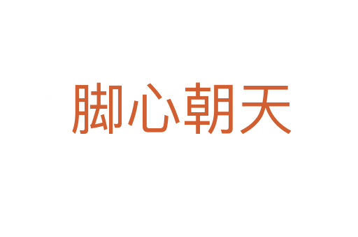 脚心朝天