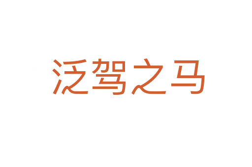 泛驾之马