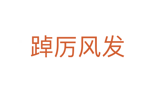 踔厉风发