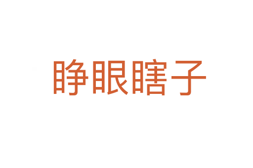 睁眼瞎子