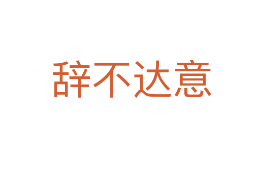 辞不达意