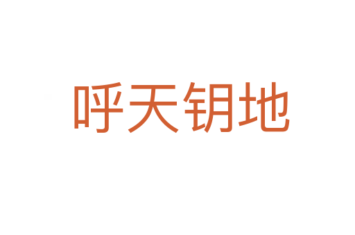 呼天钥地