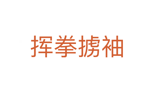 挥拳掳袖