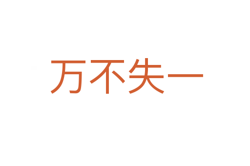 万不失一