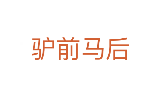 驴前马后