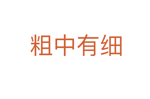 粗中有细