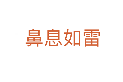 鼻息如雷