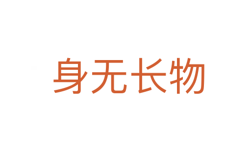 身无长物