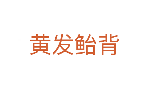黄发鲐背