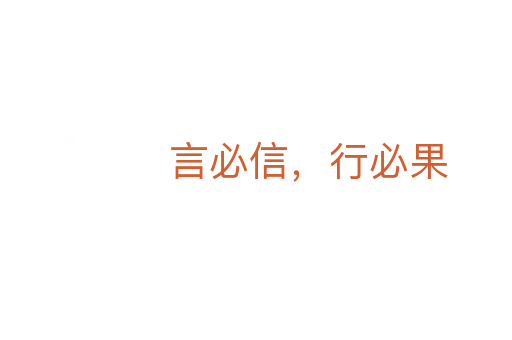 言必信,行必果
