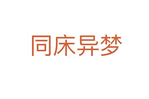 同床异梦