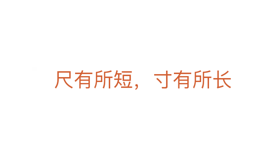 尺有所短,寸有所长