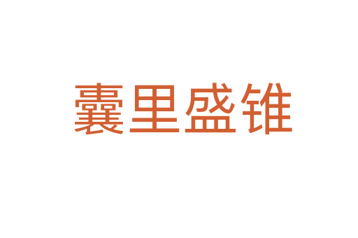 囊里盛锥
