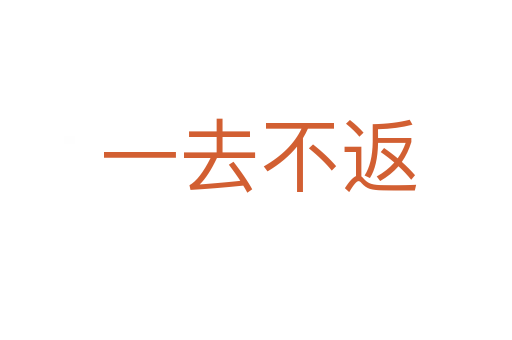 一去不返