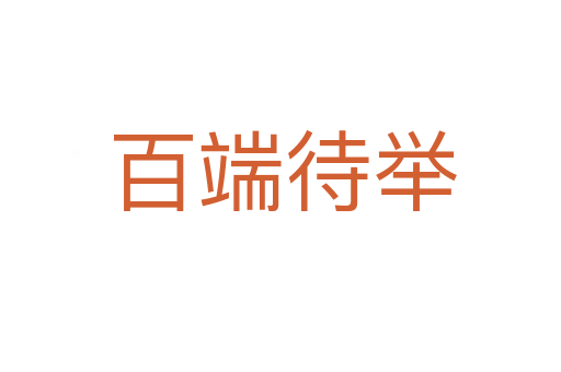 百端待举