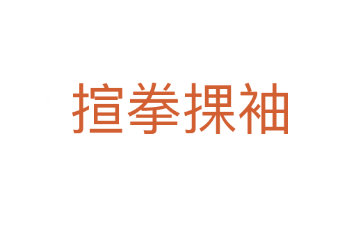 揎拳捰袖