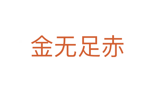 金无足赤