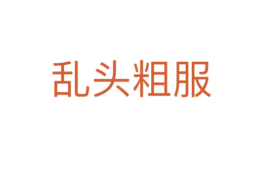 乱头粗服