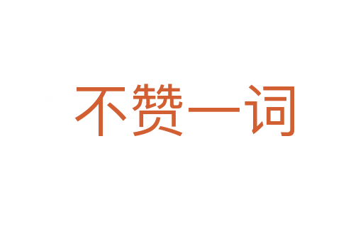 不赞一词