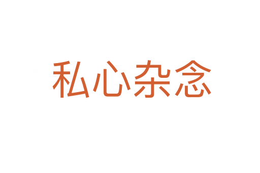 私心杂念