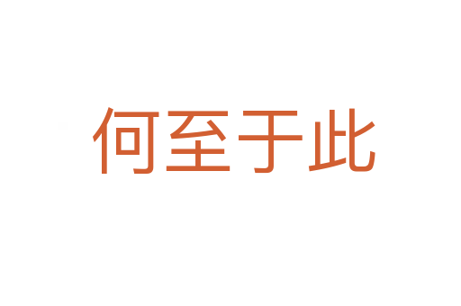 何至于此