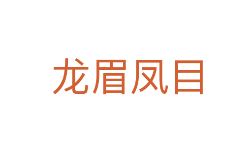 龙眉凤目