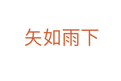 矢如雨下