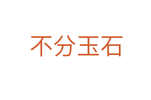 不分玉石