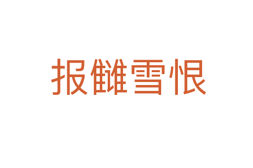 报雠雪恨