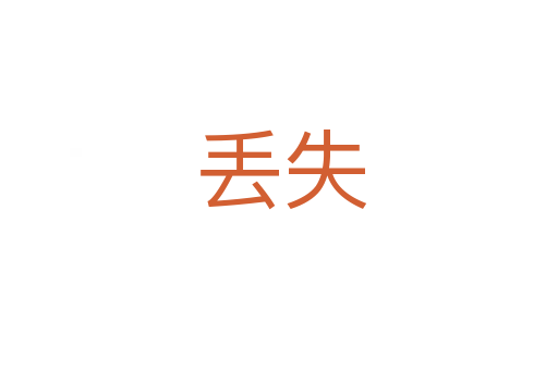丢失