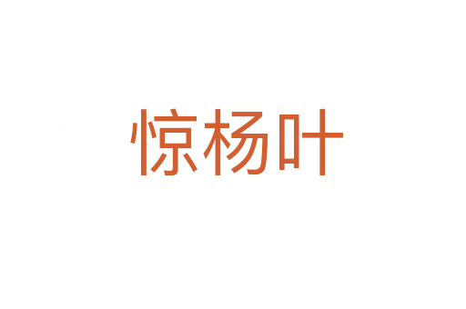 惊杨叶