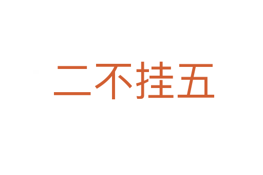 二不挂五