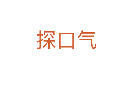 探口气