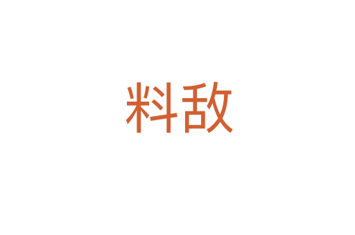 料敌