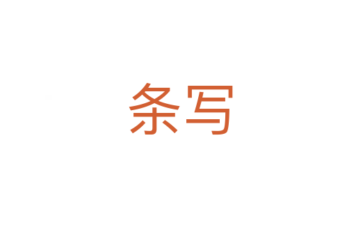 条写