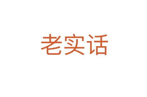 老实话