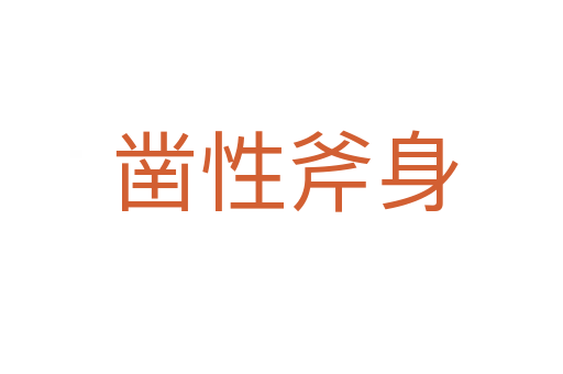 凿性斧身
