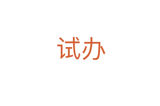 试办
