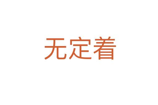 无定着