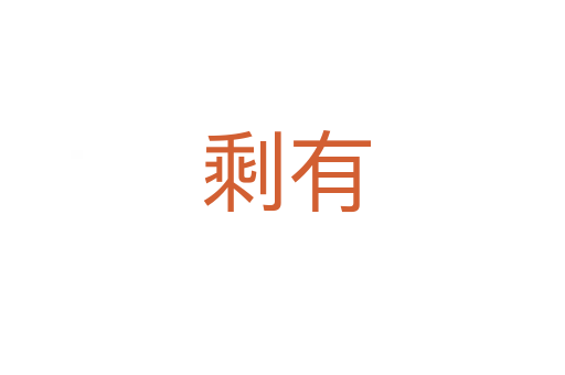 剩有