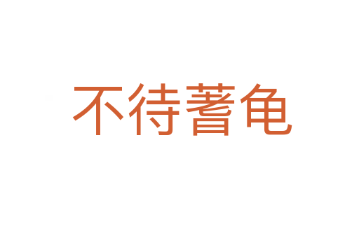不待蓍龟