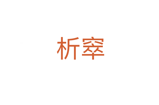 析窣