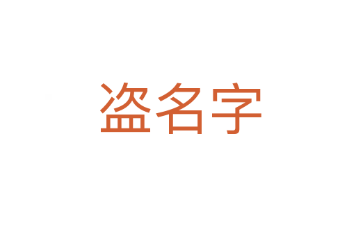 盗名字