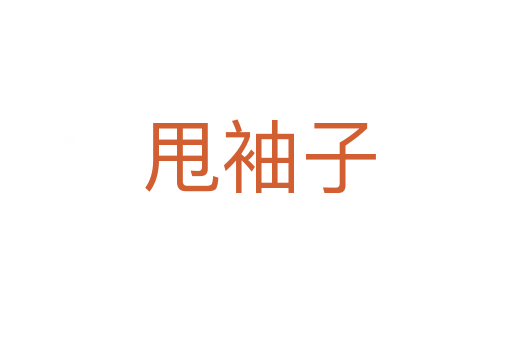 甩袖子