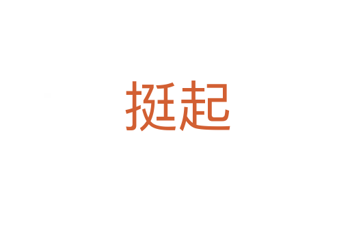 挺起