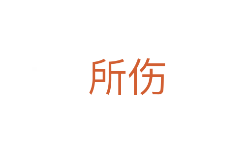 所伤