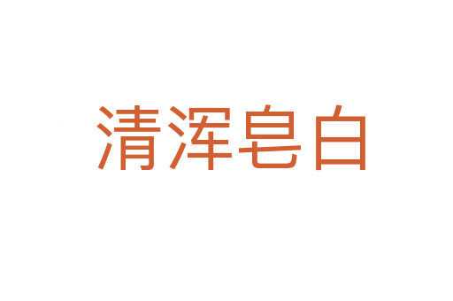 清浑皂白